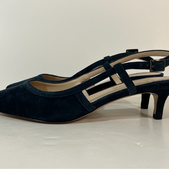 Pelle Moda Deena Midnight Blue Slingback Heels 8 M - Picture 6 of 15